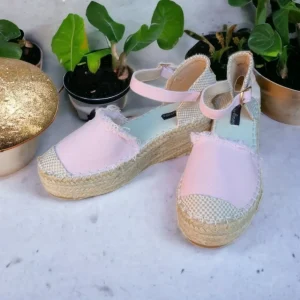 Calzaro Alpargatas | Alpargata Cuña Media Yute 9897 Rosa