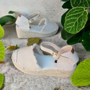 Calzaro Alpargatas | Alpargata Cuña Media Yute 9897 Beige