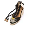 Calzaro Alpargatas | Alpargata Cuña Yute Louisa 52799 Negro