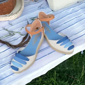 Calzaro Alpargatas | Alpargatas de Esparto Tela Piqué 77580 Azules.