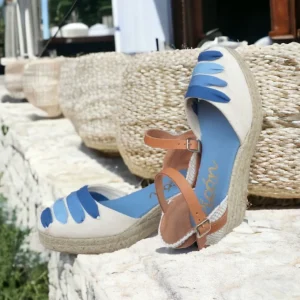 Calzaro Alpargatas | Alpargatas de Esparto Tela Piqué 77580 Azules.