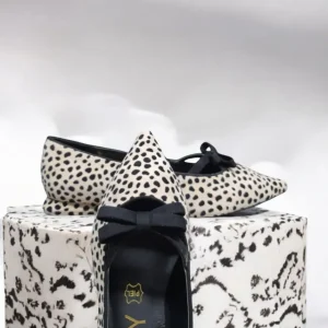 Calzaro Zapatos De Tac贸n | Bailarinas | Bailarina Estampada 574H945 Animal Print con Tirina.