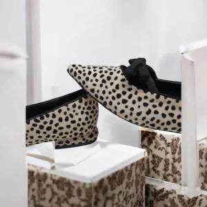 Calzaro Zapatos De Tac贸n | Bailarinas | Bailarina Estampada 574H945 Animal Print con Tirina.