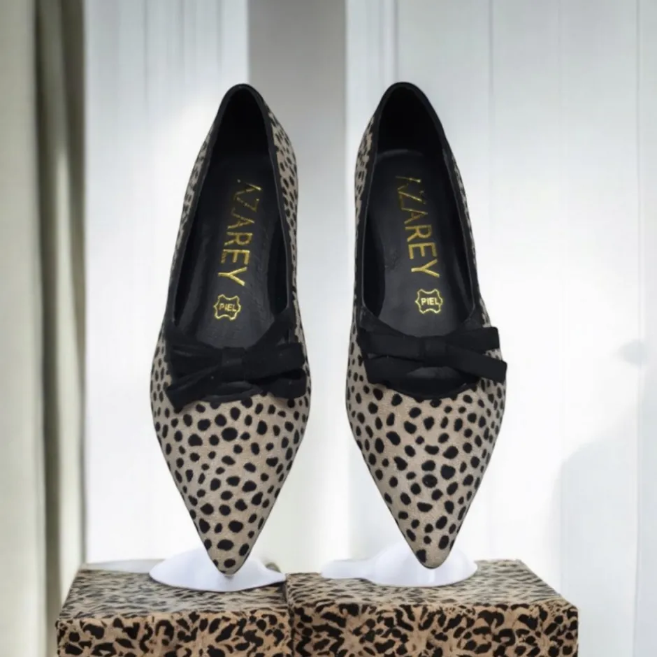 bailarina_estampada_h_ani_2.webp Calzaro Zapatos De Tac贸n | Bailarinas | Bailarina Estampada 574H945 Animal Print con Tirina.