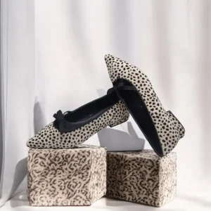 Calzaro Zapatos De Tac贸n | Bailarinas | Bailarina Estampada 574H945 Animal Print con Tirina.