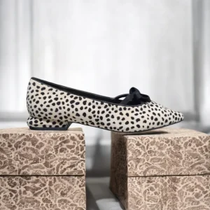 Calzaro Zapatos De Tac贸n | Bailarinas | Bailarina Estampada 574H945 Animal Print con Tirina.