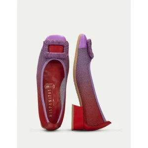 Calzaro Bailarinas | Bailarina Tacón 243335 Aruba Violet-Rojo