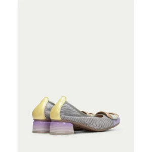 Calzaro Bailarinas | Bailarina Tacón 232833 Salma Blanco Lavanda Limón.