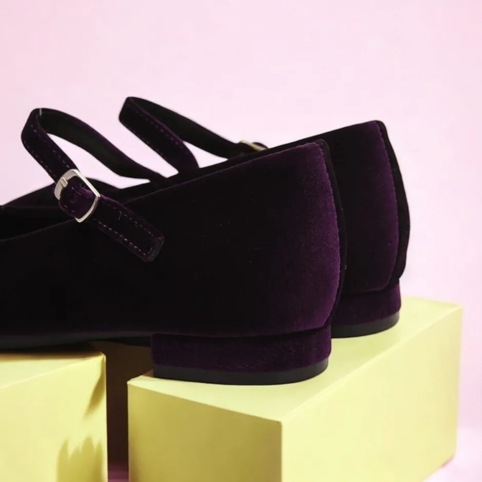 bailarinas_flexibles__en__3.webp Calzaro Zapatos De Tac贸n | Bailarinas | Bailarinas Flexibles 459 en Terciopelo Purpura Morado