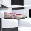 Calzaro Casual | Bailarinas | Bailarinas Venecianas Trabilla de Mujer Berta en Piel Beige Leopardo