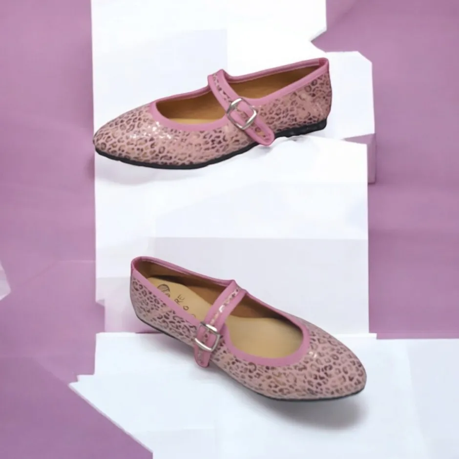 bailarinas_venecianas_tra_1.webp Calzaro Bailarinas | Casual | Bailarinas Venecianas Trabilla de Mujer Berta en Piel Rosa Leopardo