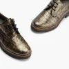 Calzaro Zapatos Con Cordones | Confort | Blucher 10081 en Coco para Mujer, Color Humo.