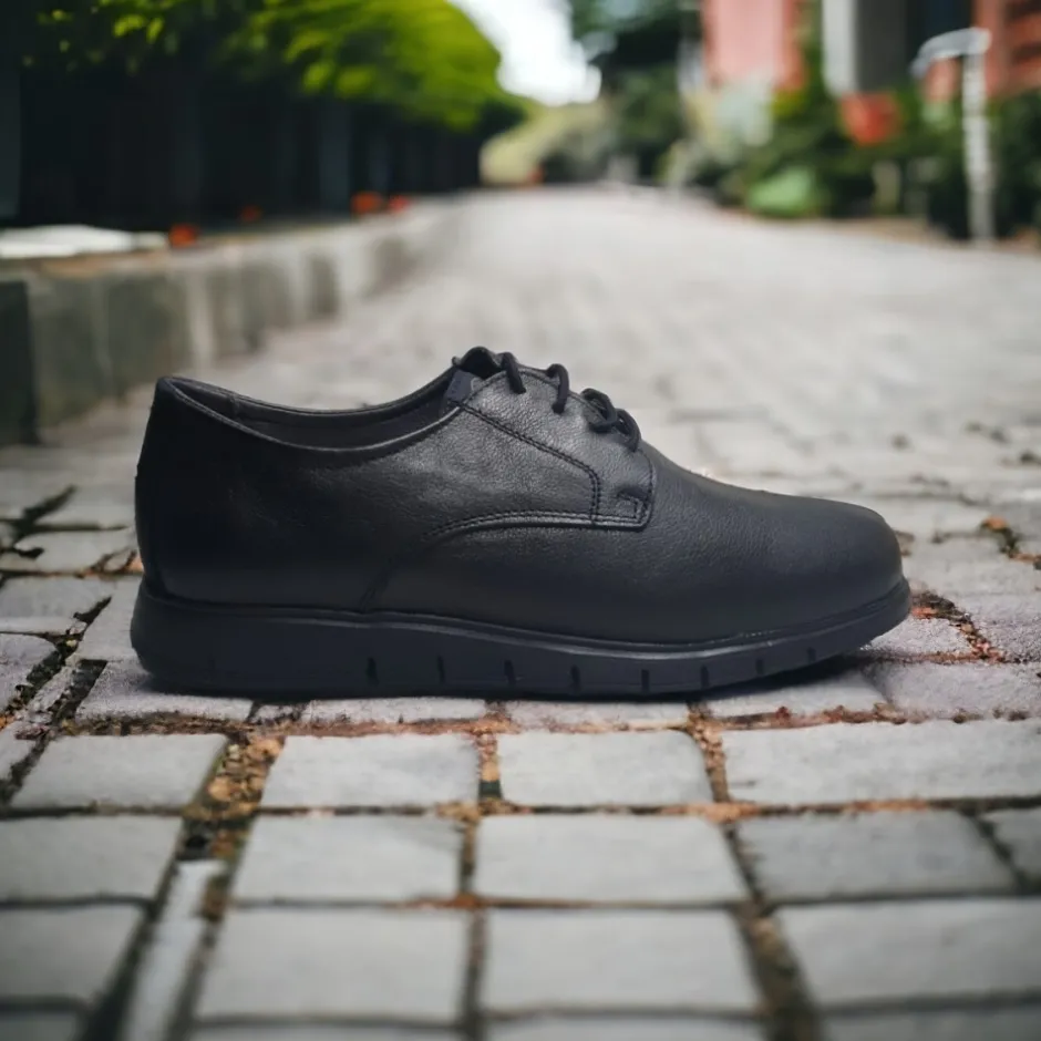 blucher_cordones__hombre__3.webp Calzaro Zapatos Con Cordones | Blucher Cordones 4089 Hombre Negro Ancho Especial.