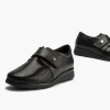 Calzaro Confort | Blucher Correa Mujer 10010 Color Negro