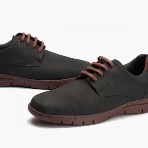 Calzaro Zapatos Con Cordones | Blucher Hombre 4962 Combinado en Nobuck Azul