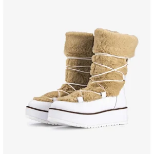 Calzaro Botas De Pelo | Bota Abadias Blanco 2602 Pelo  Beige