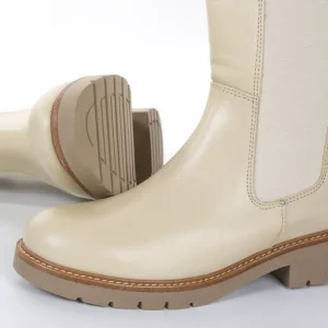 Calzaro Botas Bajas Y Botines | Bota Chelsea Elásticos 51 Crema Hielo