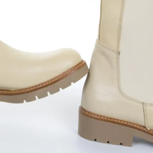 Calzaro Botas Bajas Y Botines | Bota Chelsea Elásticos 51 Crema Hielo