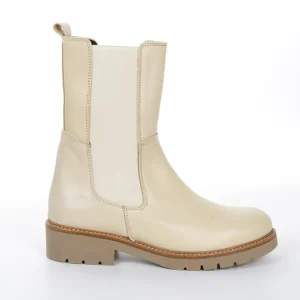 Calzaro Botas Bajas Y Botines | Bota Chelsea Elásticos 51 Crema Hielo