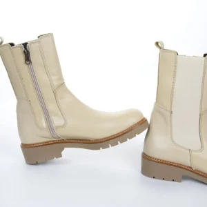 Calzaro Botas Bajas Y Botines | Bota Chelsea Elásticos 51 Crema Hielo