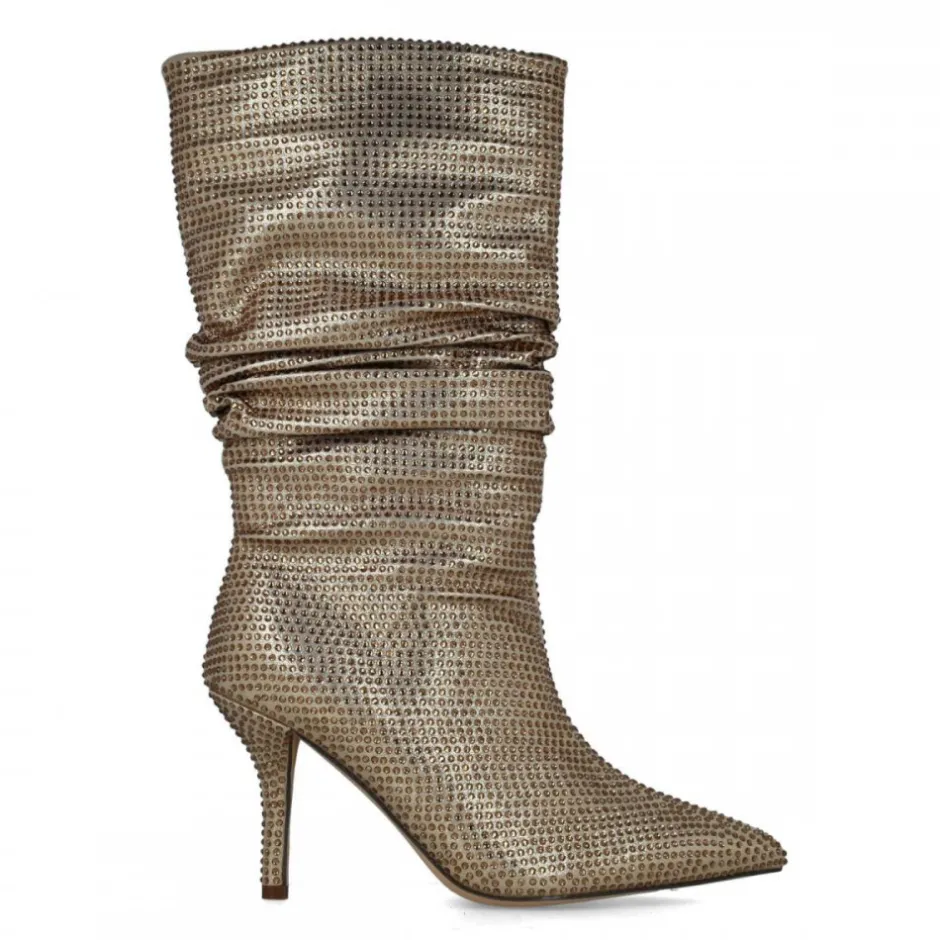bota_fantasa_strass__oro_0.webp Calzaro Botas Y Botines Mujer | Bota Fantasía Strass 24574 Oro.