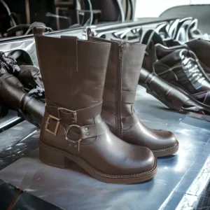 Calzaro Botas Y Botines Mujer | Botas Bajas Y Botines | Bota Motera Coralina Negro