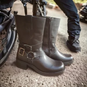 Calzaro Botas Y Botines Mujer | Botas Bajas Y Botines | Bota Motera Coralina Negro
