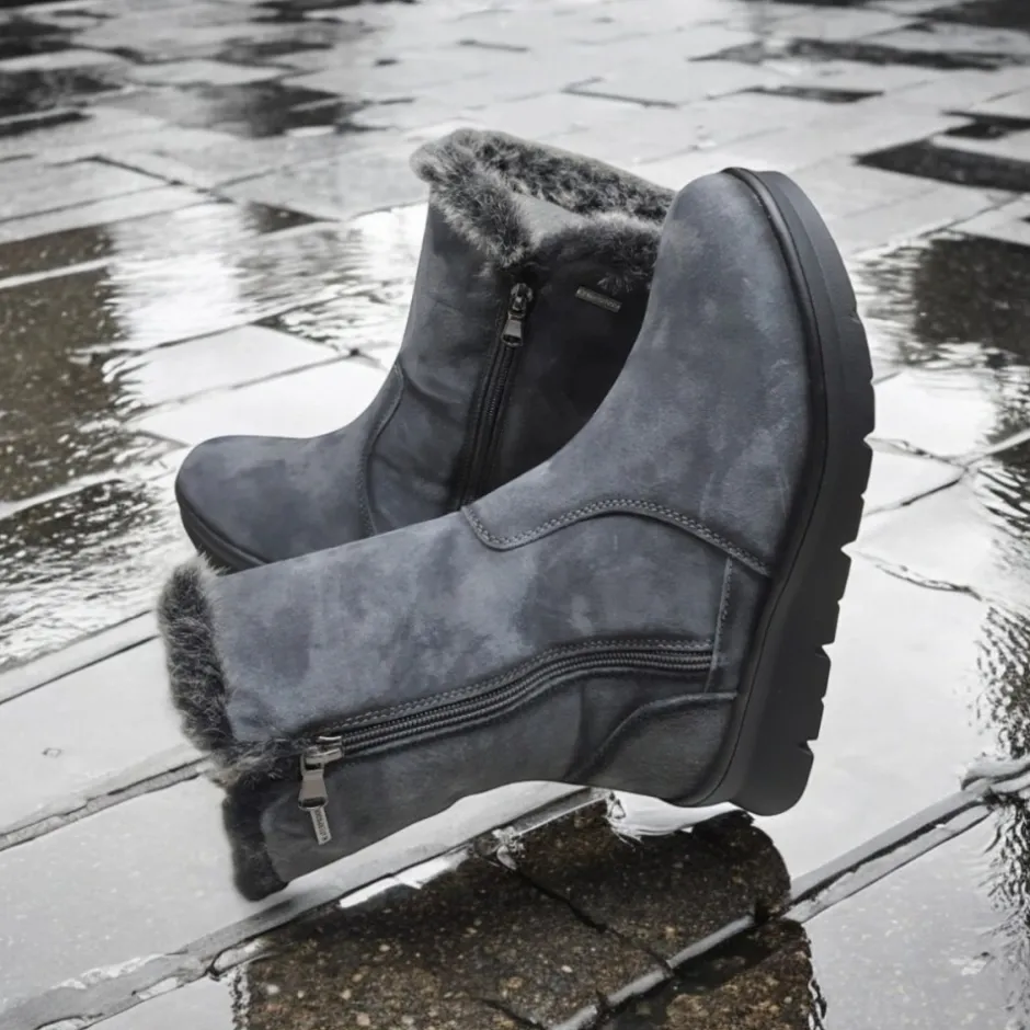 bota_mujer_pelo_serraje_g_4.webp Calzaro Casual | Botas De Pelo | Bota Mujer Pelo Serraje Grafito Membrana Impermeable 9072 Water Proof
