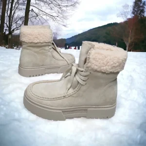 Calzaro Botas De Pelo | Bota Pelo 6153 Australiana Beige