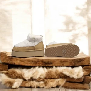 Calzaro Casual | Botas De Pelo | Bota Pelo Kis Serraje Cuero Tipo Australiano.