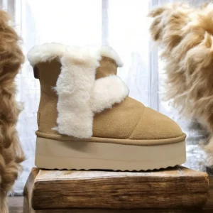 Calzaro Zuecos | Casual | Bota Pelo Rin Serraje Cuero Tipo Australiano.