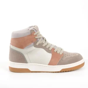 Calzaro Deportivas | Bota Sneaker 1521 Taupe Rosa Blanco
