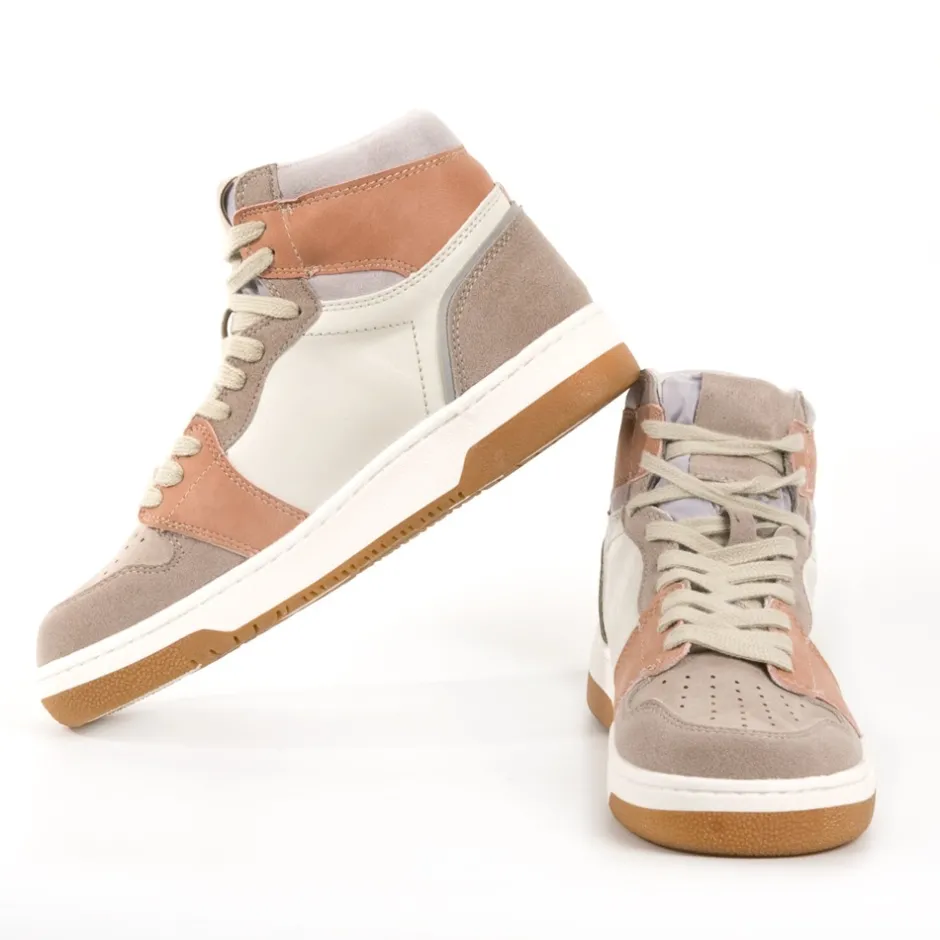 bota_sneaker__taupe_rosa__4.webp Calzaro Deportivas | Bota Sneaker 1521 Taupe Rosa Blanco