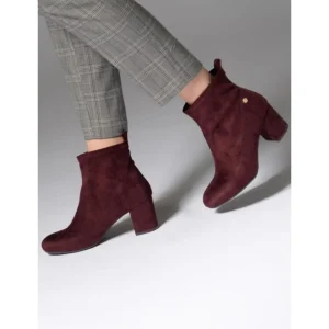 Calzaro Botas Bajas Y Botines | Botin 30461 burdeos