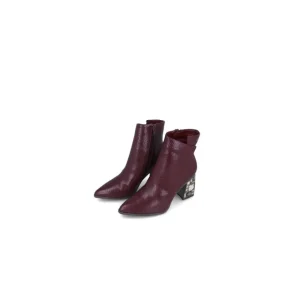 Calzaro Botas Bajas Y Botines | Botin 22717 Physalis Burdeos