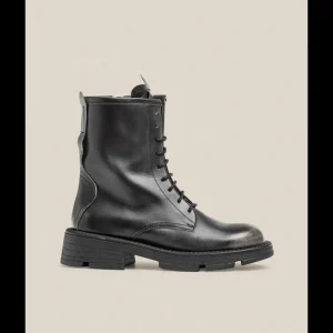 Calzaro Botas Bajas Y Botines | Botin Militar Plano Elze 003 Gris Plomo.