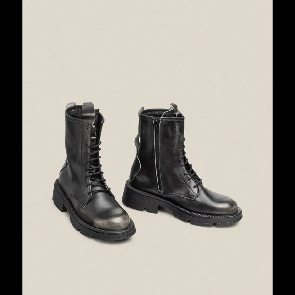 botin_militar_plano_elze__3-1.webp Calzaro Botas Bajas Y Botines | Botin Militar Plano Elze 003 Gris Plomo.