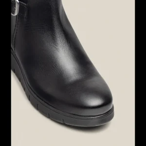Calzaro Botas Y Botines Mujer | Botin Plano Manila 002 Negro.