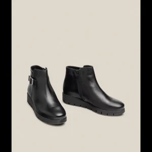 Calzaro Botas Y Botines Mujer | Botin Plano Manila 002 Negro.