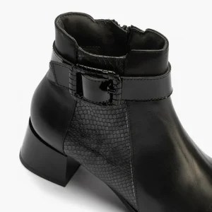 Calzaro Botas Y Botines Mujer | Botines 5414 Negro con Tacón Medio de Mujer