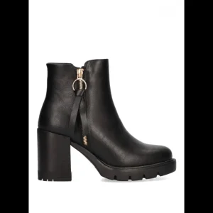 Calzaro Botas Y Botines Mujer | Botas Bajas Y Botines | Botines con Cremallera Tacon Alto Etika Bolonia 11029 Negro.