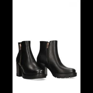 Calzaro Botas Y Botines Mujer | Botas Bajas Y Botines | Botines con Cremallera Tacon Alto Etika Bolonia 11029 Negro.
