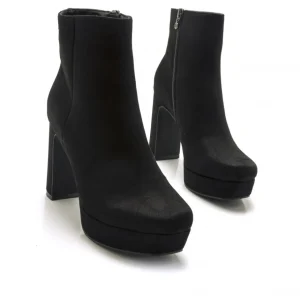 Calzaro Botas Bajas Y Botines | Botas Y Botines Mujer | Botines de Tacon Roseta 68390 Negro