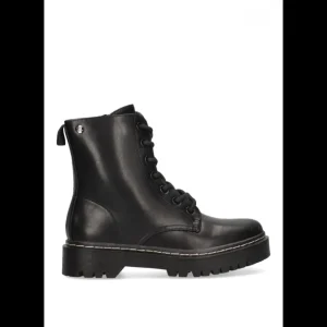 Calzaro Botas Bajas Y Botines | Botines Militares Calgary 11034 Negro Mujer