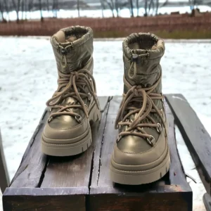 Calzaro Botas Bajas Y Botines | Botines Planos 52482 Mirte Marrón Taupe