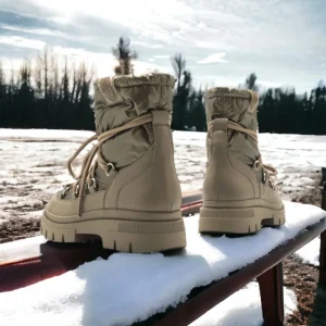 Calzaro Botas Bajas Y Botines | Botines Planos 52482 Mirte Marrón Taupe