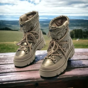 Calzaro Botas Bajas Y Botines | Botines Planos 52482 Mirte Marrón Taupe