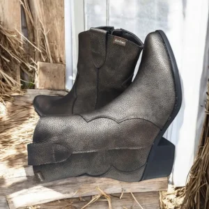 Calzaro Botas Cowboy | Botas Y Botines Mujer | Botín 4013 Bronce Metal.