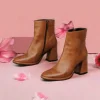Calzaro Botas Y Botines Mujer | Botín 23918 Básico Piel Tacón Cuero