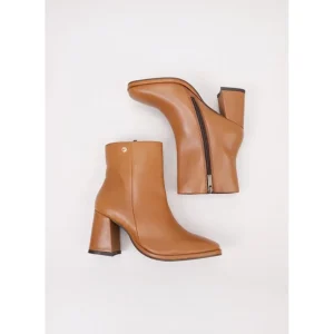 Calzaro Botas Y Botines Mujer | Botín 23918 Básico Piel Tacón Cuero